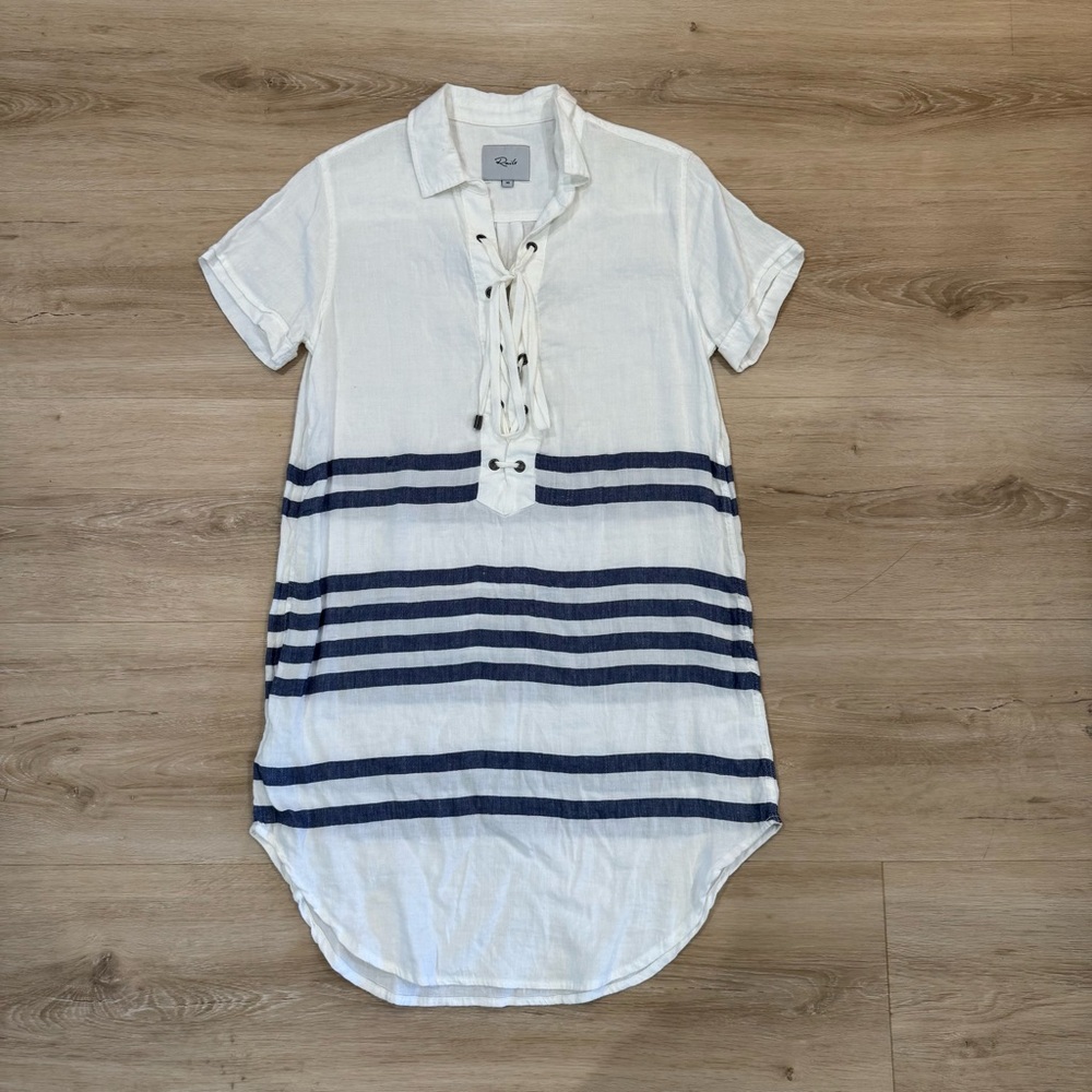 Rails Rocky Riviera Stripped Linen Blend Dress